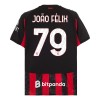 Jalkapallo Fanipaita AC Milan Joao Felix 79 Kotipelipaita 2025-26 Jalkapallo Fanipaita AC Milan Joao Felix 79 Kotipelipaita 2025-26